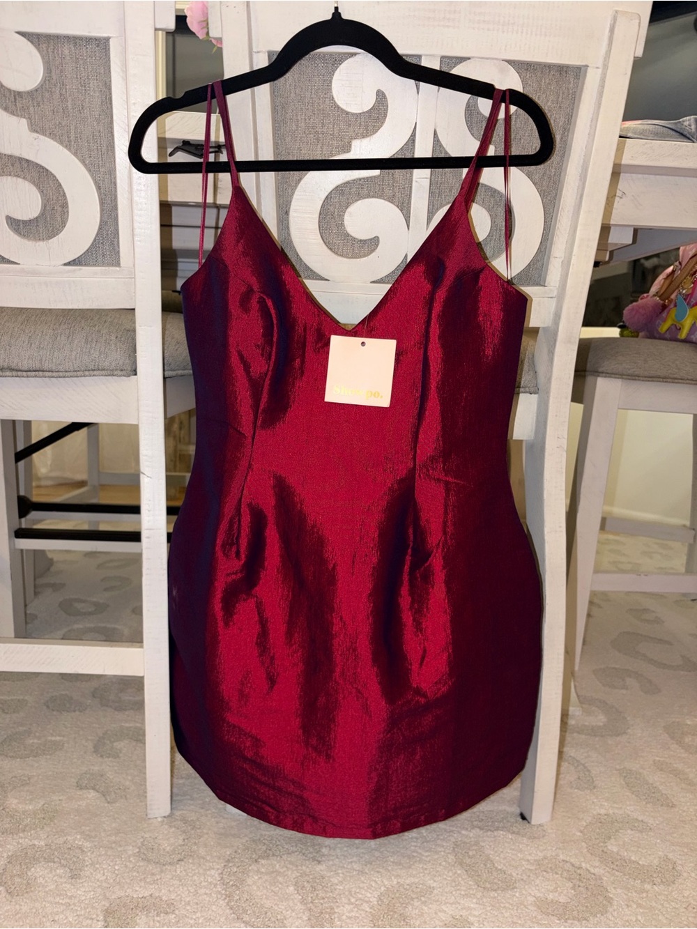 Showpo Red Satin Mini Dress